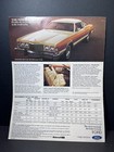 1976 Ford Torino Mustang Ii Pinto Ltd Granada -  Fold Open Poster Car Brochure