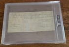 1810 President James Madison Partial Ship   s Papers Psa dna Authenticated