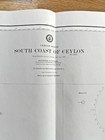 1946 1974 Us Defense Military Nautical Chart Map South Coast Of Ceylon Sri Lanka