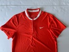 Nike Roger Federer Rf Miami 2010 Henley Tennis Polo Shirt M Orange 378658-891