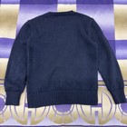 Vintage Polo Ralph Lauren Sitting Bear Sweater Kids Size 7 Navy Blue