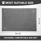 Cat Litter Box Mat  35  X 24  Large Kitty Litter Trapping Mat Keep Floor Clean