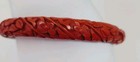 Vintage Chinese Deep Carved Red Cinnabar Bangle Bracelet Lacquer