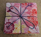Lot Of  100  5  X 5   Fabric Squares For Quilting crafts   flower Power 