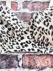 44c Playtex Lightly Lined Wire Free Exotic Leopard Print Bra 7524 Full Coverage