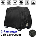 Waterproof Golf Cart Cover Zipper 4 Passenger Ez Go Club Car Yamaha Elastic Hem