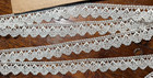 Antique Lace - Pretty Bobbin Lace Border - Cream Linen - 10 Meters