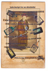 Vintage Outsider Art Alcoholic Man Life Script Mixed Media Collage 6x9 Potocki