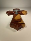Vtg Wooden Religious Catholic Crucifix Metal Wood Cross Wall Hanging 11 