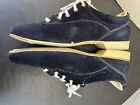 Dexter Bowling Shoes Square Toe Oxford Laces Navy Suede Vintage 70s Womens 7