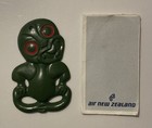 Vintage  Air New Zealand Maori Tiki Talisman Plastic Pendant Souvenir With Tag