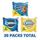 Nabisco Sweet Treats Cookie Variety Pack Oreo Chips Ahoy 30 Snack Packs