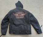 Harley Davidson 3-1 Rocker Wing Leather Jacket W hoodie 97037   15 Vm  mens Large 