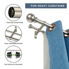 Double Curtain Rod 84 To 120 Inch  Adjustable 1 Inch Double Drapery Rod Rods    