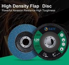 10pcs Sanding Grinding Wheel 120 Grit 4-1 2 In Zirconia Flap Disc For Grinder