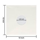 100ct 12-inch Poly-lined Record Inner-sleeves - White Kraft Paper For 33 Rpm    