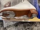 Riedell 229 Edge Ladies Ice Figure Skates White Blades Eclipse Cosm097 Size 5 5