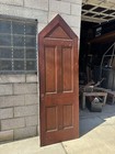   Antique Gothic 5 Panel Door For Under The Stairs   30 X 89   Salvage