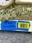 Antique French Napoleon Iii Gilt Bronze   White Marble Figural Mantel Clock