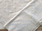 12 Quilt Blocks Stamped For Cross Stitch needlework 18  X 18  Please Read