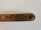 Vintage Brass Advertising Letter Opener Fred M  Copeland New Madrid  Mo 