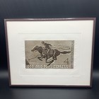 Original Mark Brown Ap Artist Proof Block Print U s  Post Office Stamp Mail