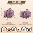 Lollimeow Expandable Cat Carrier Backpack For Large  16 5 x10 2 x15 8    Plum