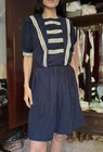 Antique Victorian Navy Bathing Costume Sailor Dress C1890s