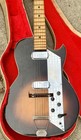 Vintage 1960 s Sunburst Kay Value Leader Two Pickup Guitar W case