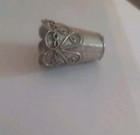 Vintage Taxco Mexico Eagle 3 Mark 925 Sterling Silver Thimble