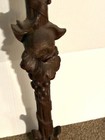 Antique Architectural Salvage Cast Iron Wall Decor From Fireplace   Or Andirons