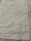 Matelasse Shams King White Cotton Portugal Diamond Geometric Quilted Pair