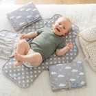 Baby Portable Changing Pad Travel - Waterproof Compact Diaper Changing Mat With