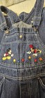 Vintage 90s Disney Store Bib Overalls Women Xs Lot Embroidered Denim Mickey Pooh