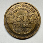1938 France 50 Centimes - Coin  d-040
