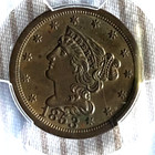 1853    Half Cent   Braided Hair   Pcgs Ms 62 Br