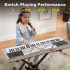 61 Key Piano Keyboard  Meks-400 Electric Piano Keyboard With Lighted Up Keys    