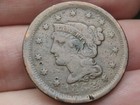 1852 Braided Hair Large Cent Penny- Fine Details