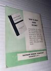 Kodak Brownie Target Camera Instruction Manual 1948 Original