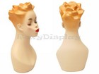 2pcs Female Fiberglass Mannequin Head Bust Vintage Style Display  y4g X2