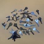 Lot Of 40  Antique   Vintage Old Keys With Many Unique Keys