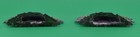 Two Vintage Miniature Metal Toy Bushes Or Hedges With Dark Green Foliage Tt137