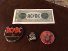 Ac dc Rock And Roll Ain t Noise Pollution Vintage Promo Lapel Pin Pinback 1 25 