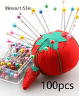 100pcs Colorful Faux Pearl Plastic Pins For Clothing And Craft Decoration-new