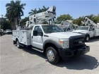 2011 Ford F550 4x4 Diesel 45  Altec Articulated Boom Bucket Truck