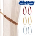 2xbraided Plain Thick Satin Rope Modern Curtain Tie Backs- Tiebacks  Holdbacks  