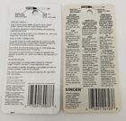 Brand New - Lot Of 2 - Vintage Singer Sewing Machine Needle Packs Style 2020