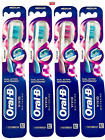 Oral-b Dual Action Vivid Whitening Medium Toothbrush  Various Color - Pack Of 4