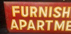 1940 s Metal    room For Rent         furnished Apartment     Authentic Matching Signs