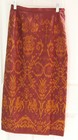 Genuine Thai Silk Ladies Skirt - Custom Made In Thailand - Burgundy -24  Waist